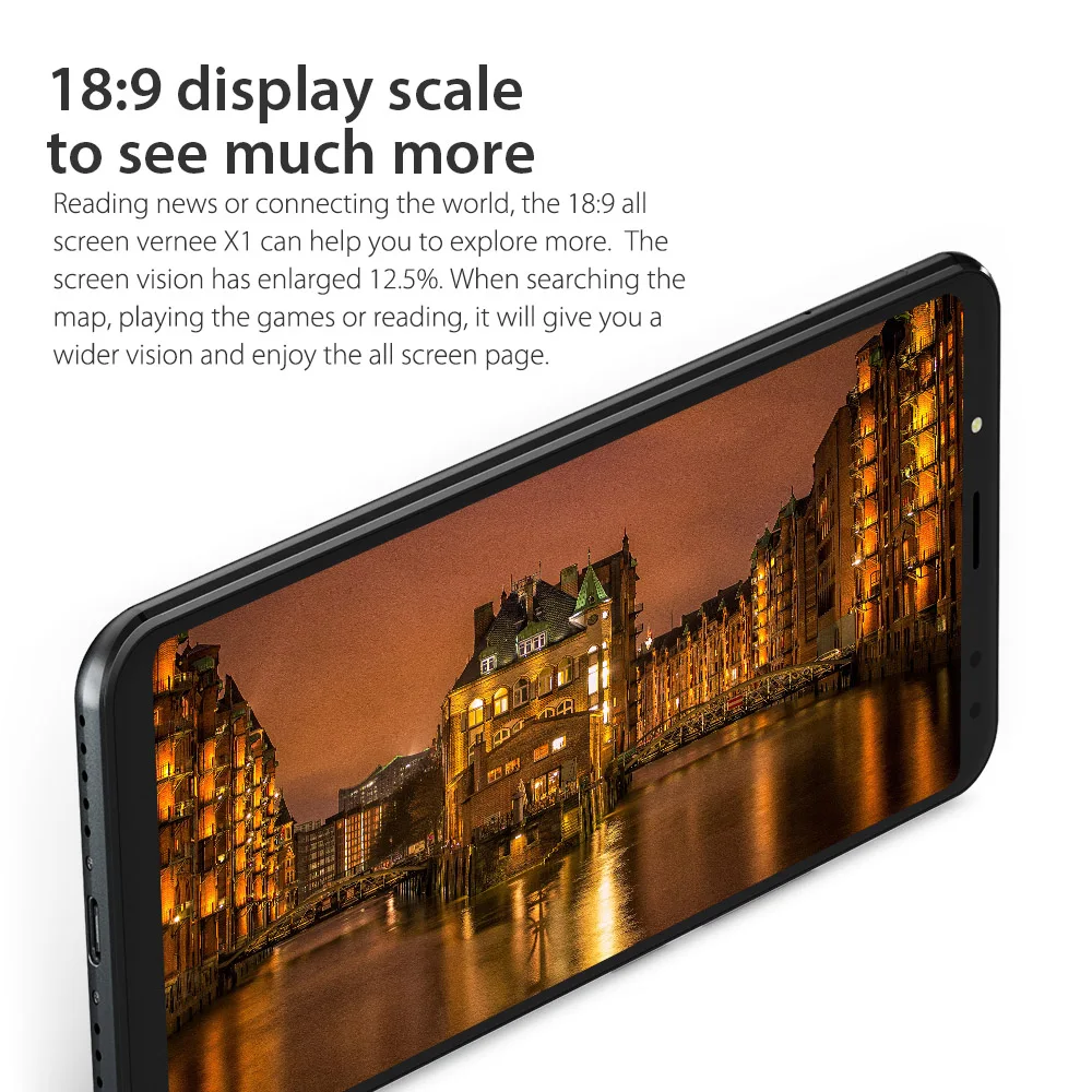 Cheap Vernee X1 4G 6200mAh Face ID Smartphone 6GB RAM 64GB ROM Helio P23 MTK6763 Android 7.1 16+5MP 13MP+5MP 4-Cam Fingerprint 8