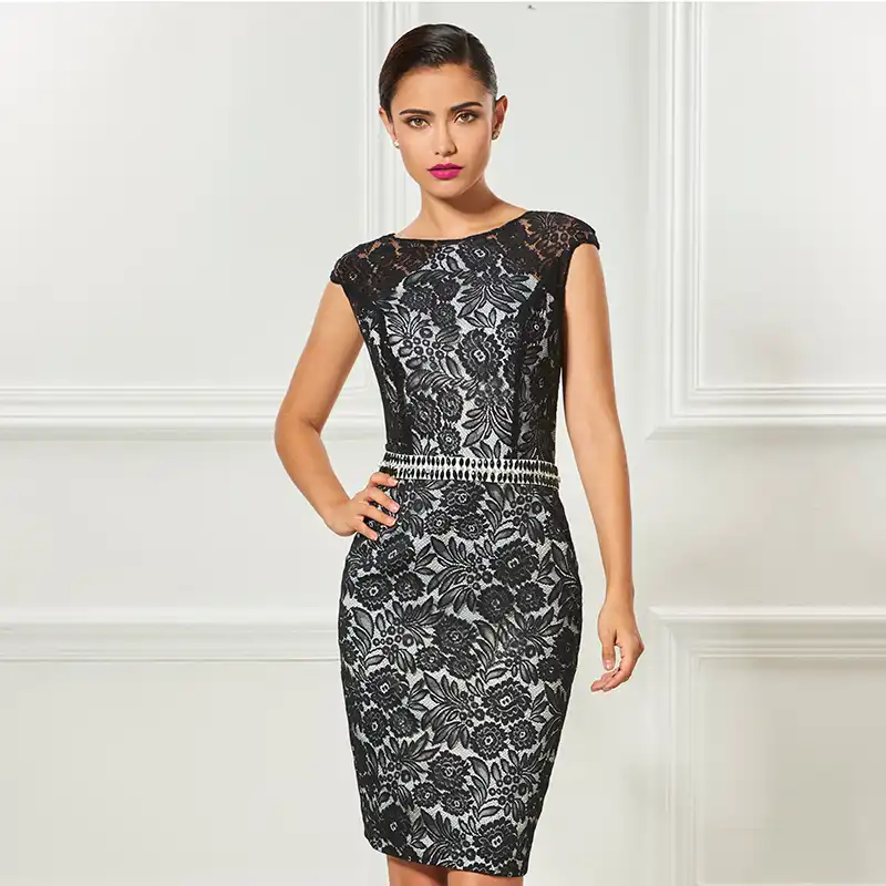 black cocktail dress for wedding