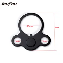 JouFou Hunting Accessories Tactical End Plate Lightweight Dual Sling Adapter Loop Rear Suitable for AR15 M4 M16 Rifle