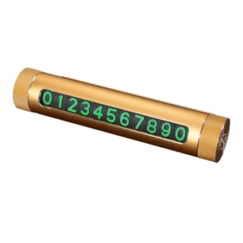 

3 In 1 Multi-Functional Temporary Parking Card With Wood Numbers Phone Holder Stand For Auto Car Decoration