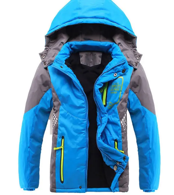 

Children Outerwear Warm Coat Sporty Kids Clothes Double-deck Waterproof Windproof Thicken Boys Girls Jackets Autumn and Winter