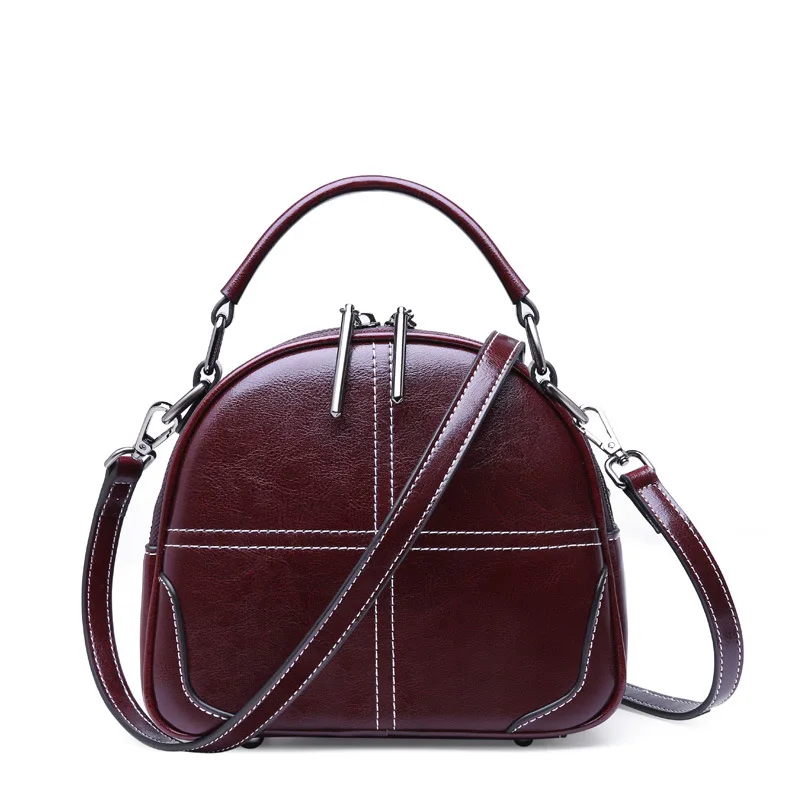 

2019 Retro Genuine Leather Women Messenger Bag Vintage Satchel Bags Shoulder Crossbody Bag for Women Bolsas Femininas Satchel