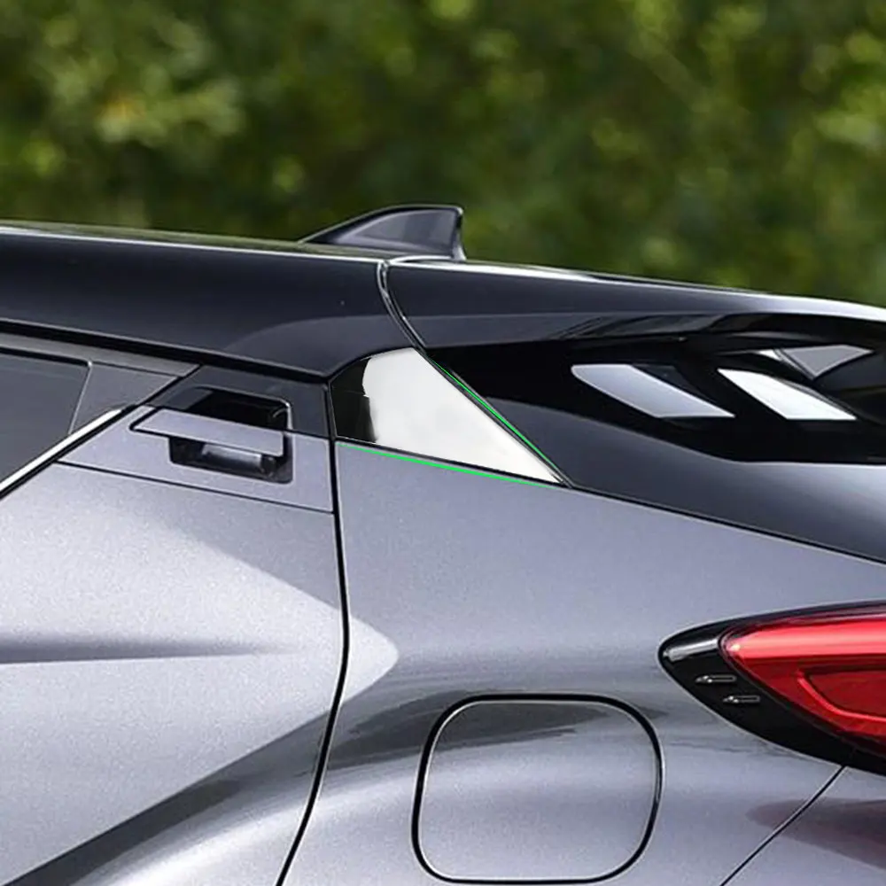 

Carmilla Car Styling Rear Window Trim Side Spoiler Cover Stickers Sequins for Toyota CHR C-HR 2016 2017 2018 Accessories