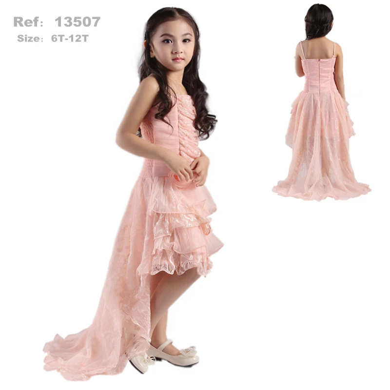 

Free Shipping 2016 New Lace Girl Party Dress For 4-10 Years Kids Pageant Gown For Girl kids Dress Factory Wholesale in Stock