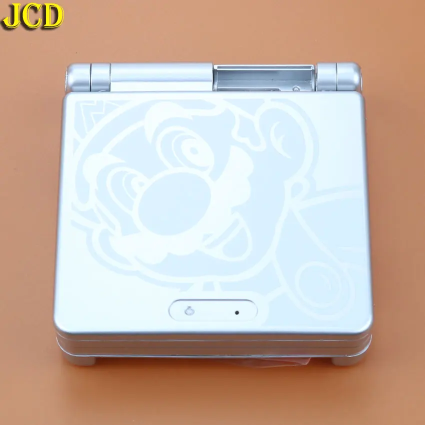 JCD, 1 шт., мультяшный Ограниченная серия, полный корпус, оболочка, чехол для kingd Gameboy Advance SP для GBA SP, чехол для игровой консоли - Цвет: Silvery