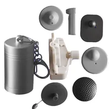 EAS магнитный съемник для жестких бирок для электронного отслеживания товара, в форме пули для радиочастотных противокражных бирок, внутренняя сила 12000gs физические идентификаторы устройств повседневного использования, фронтальный раскладной механизм, размагиничиватель магнитных замков