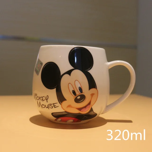 

Cartoon Mug Mickey Minnie Ceramic Cups Milk Creative Fashion Couples Mug Coffee Water Cup Cute Breakfast Cup