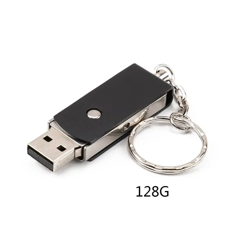 Поворотный USB3.0 Интерфейс U металлический диск USB Flash Drive Memory Stick флэш‑накопитель Swivel для телефона Tablet - Цвет: 128G