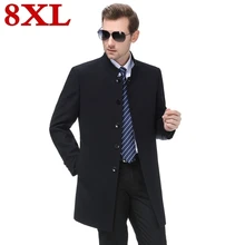 Лучший! Новый Плюс размер 7XL 8XL Весна Осень Мужская Пальто Мужской Дизайн Пиджака Slim Fit Бизнес Случайны