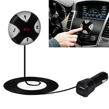 Handsfree Wireless Bluetooth 4.0 FM Receiver 3.5mm TF Car Kit Mp3 Player AUX