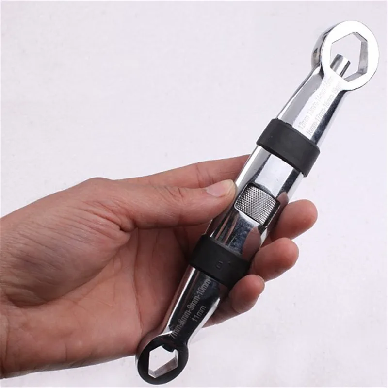 4-19 мм Многофункциональный регулируемый гаечный ключ с фиксированной головкой, комбинированный гаечный ключ с трещоткой, ручные инструменты
