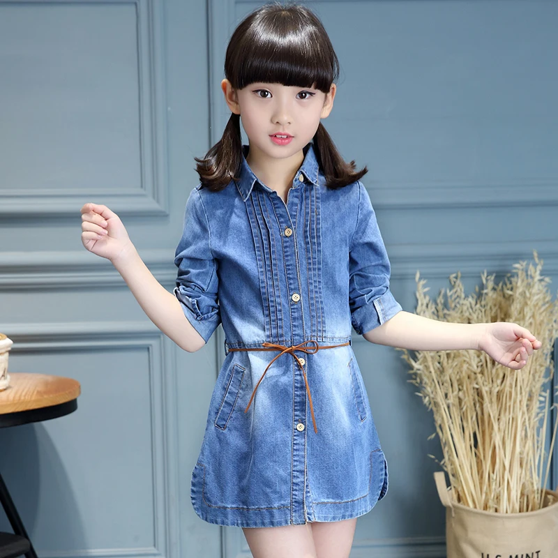 girls blue jean dresses