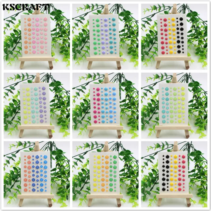 

KSCRAFT Sugar Sprinkles Self- adhesive Enamel Dots Resin Sticker for Scrapbooking/ DIY Crafts/ Card Making Decoration