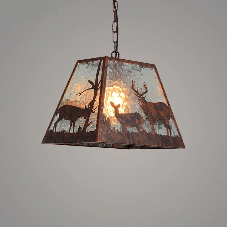 

Garment Shop pendant lights r Decorative Lighting Loft Creative Restaurant Cafe Ba Iron Elk pendant lamps ZA