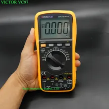 ВИКТОР VC97 Авто Диапазон цифровой МУЛЬТИМЕТР AC DC Вольтметр Емкость Сопротивление Цифровой Мультиметр ПРОТИВ FLUKE15B