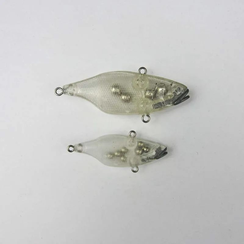 Unpainted Vibrating Fishing Lure VIB Lures Lipless Crankbait Bass Pike