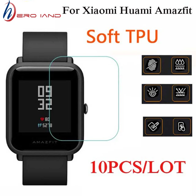 10 шт. ультратонкая Защитная пленка для экрана Xiaomi Huami Amazfit Bip Youth Edition HD Hero Iand |