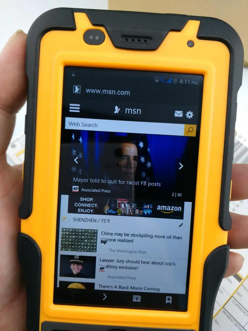 Прочный водонепроницаемый большой телефон Ручной терминал сканер штрих-кода Android Bluetooth PDA NFC 2D лазерный считыватель 3g сборщик данных