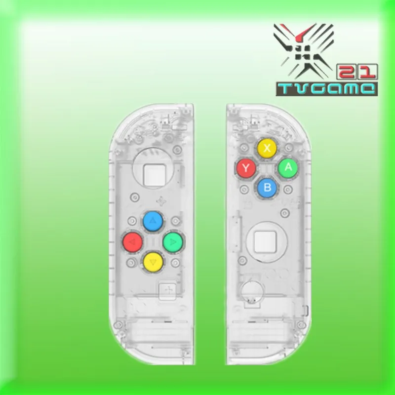 5 цветов OEM Корпус Замена Прозрачный чехол для консоли Joycon переключатель консоль LR контроллер запчасти для ремонта