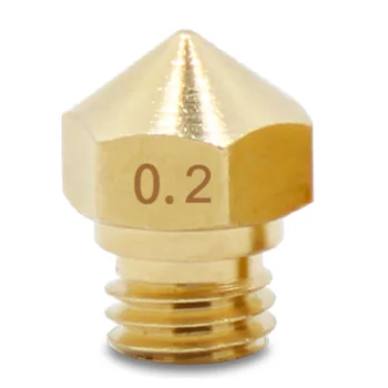 

MK10 Accurate Office Thread Home Heat Conducting Durable Brass Small Printers Parts Extruder Nozzle DIY