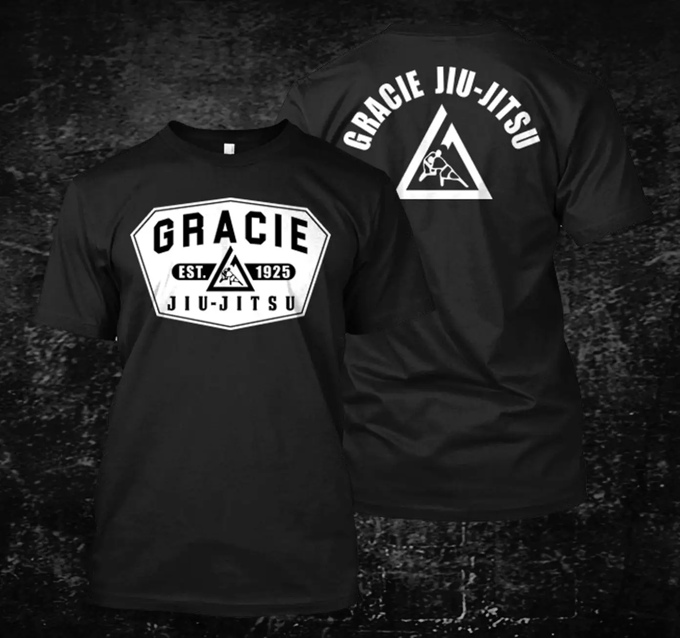 Gracie Jiu-Jitsu бразильская футболка jiu jitsu на заказ | Мужская одежда
