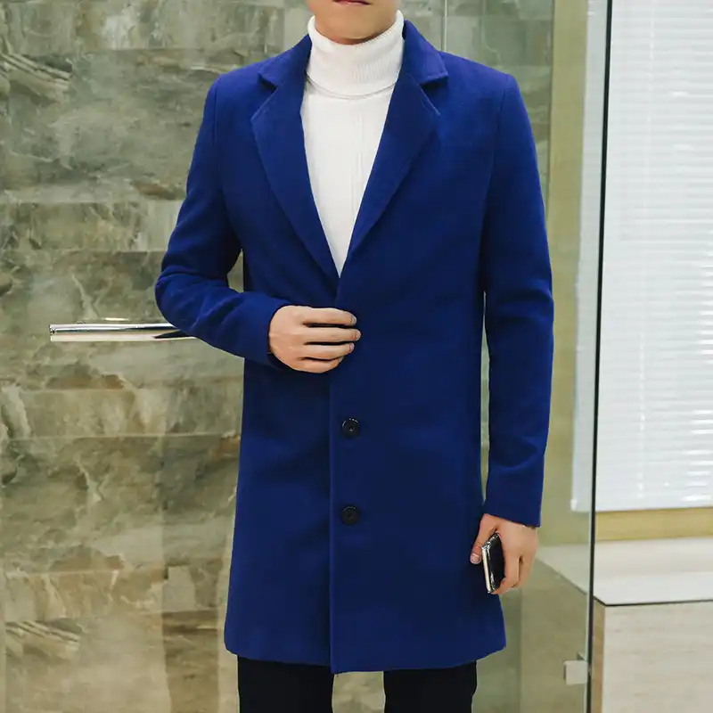 Royal blue overcoat mens Clearance