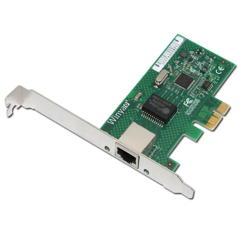 Winyao WYI210T1 PCI-E X1 Gigabit Ethernet сетевой карты(NIC), Медь RJ45 Порты и разъёмы, PCI Express 2,1x1, I210-T1 1000 м I210T1 lan