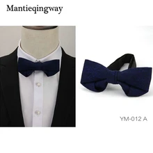 Mantieqingway индивидуальный галстук-бабочка мужская клетчатая шерсть+ полиэфирные галстуки-бабочки галстук-гравата, тонкий свадебный деловой галстук-бабочка