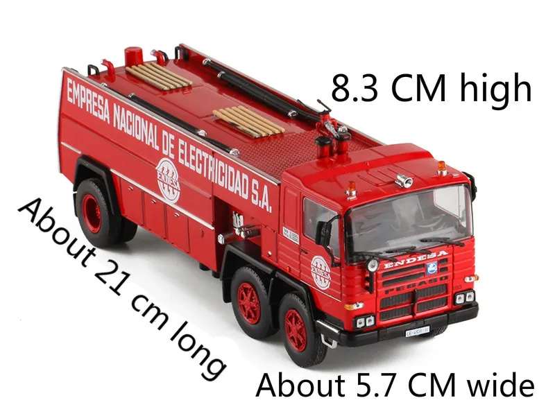 Редкий 1/43 специальный литой металл испанский пожарная машина статический дисплей Коллекция Модель игрушки для детей