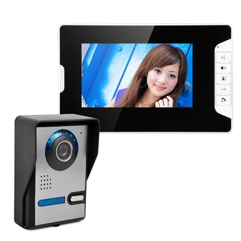 

HD 7" TFT color Video Door Phone Intercom Doorbell Wired intercom equipment Home Security Camera Monitor Night Vision system