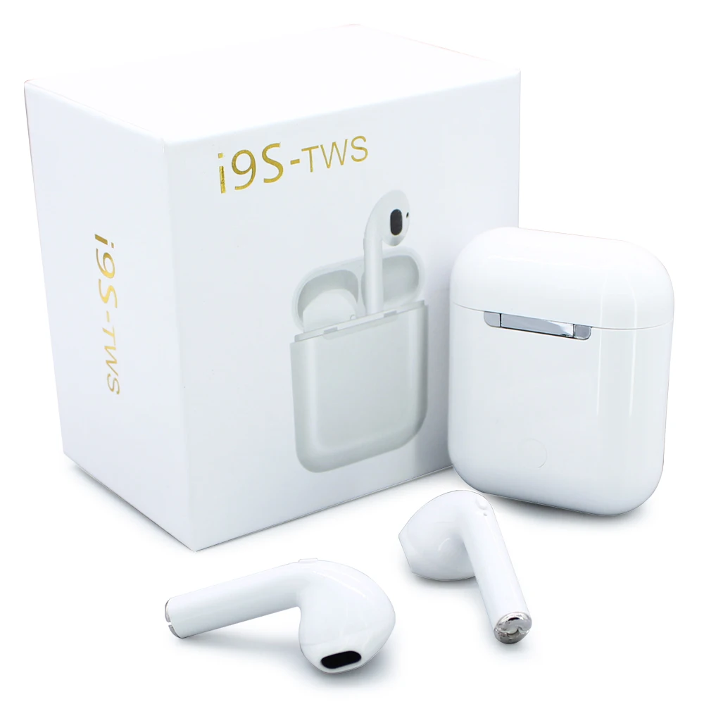 

I9S TWS Earbuds Wireless Bluetooth Double Earphones Twins Earpieces Stereo Music Headset For Apple iPhone X 8 Huawei