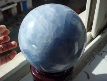 

1691g NATURAL Celesite quartz crystal sphere ball healing