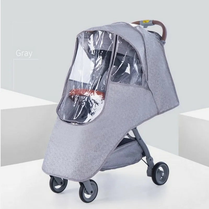 Детская коляска, водонепроницаемый дождевик, Универсальный Водонепроницаемый Чехол для коляски, зимняя ветрозащитная защита от пыли, аксессуары для колясок