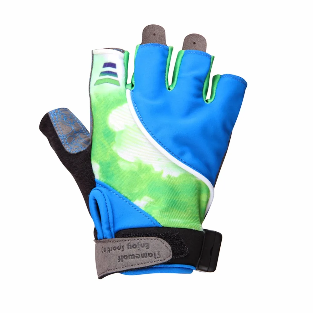 Cycling font b Gloves b font Cycle Bike Bicycle Half Finger Luminous font b Gloves b