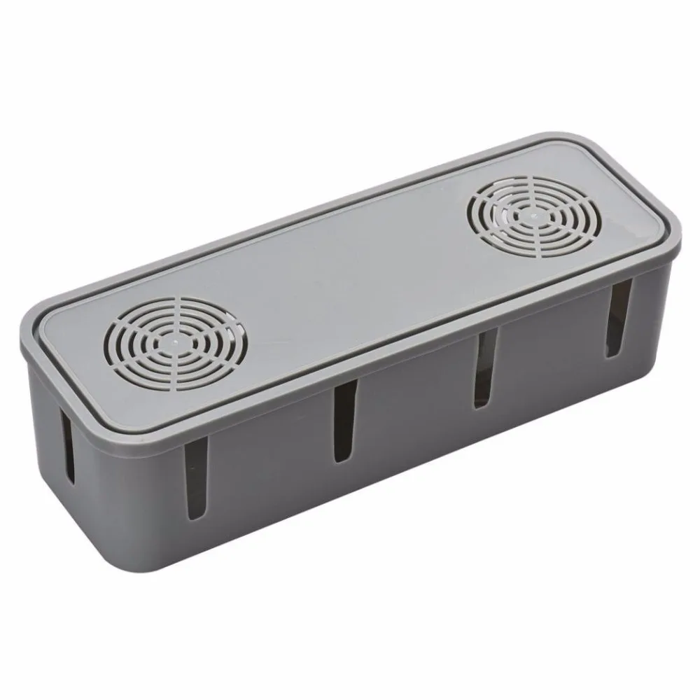 cooling Hole type plastic Electrical Power wire storage box Power cord