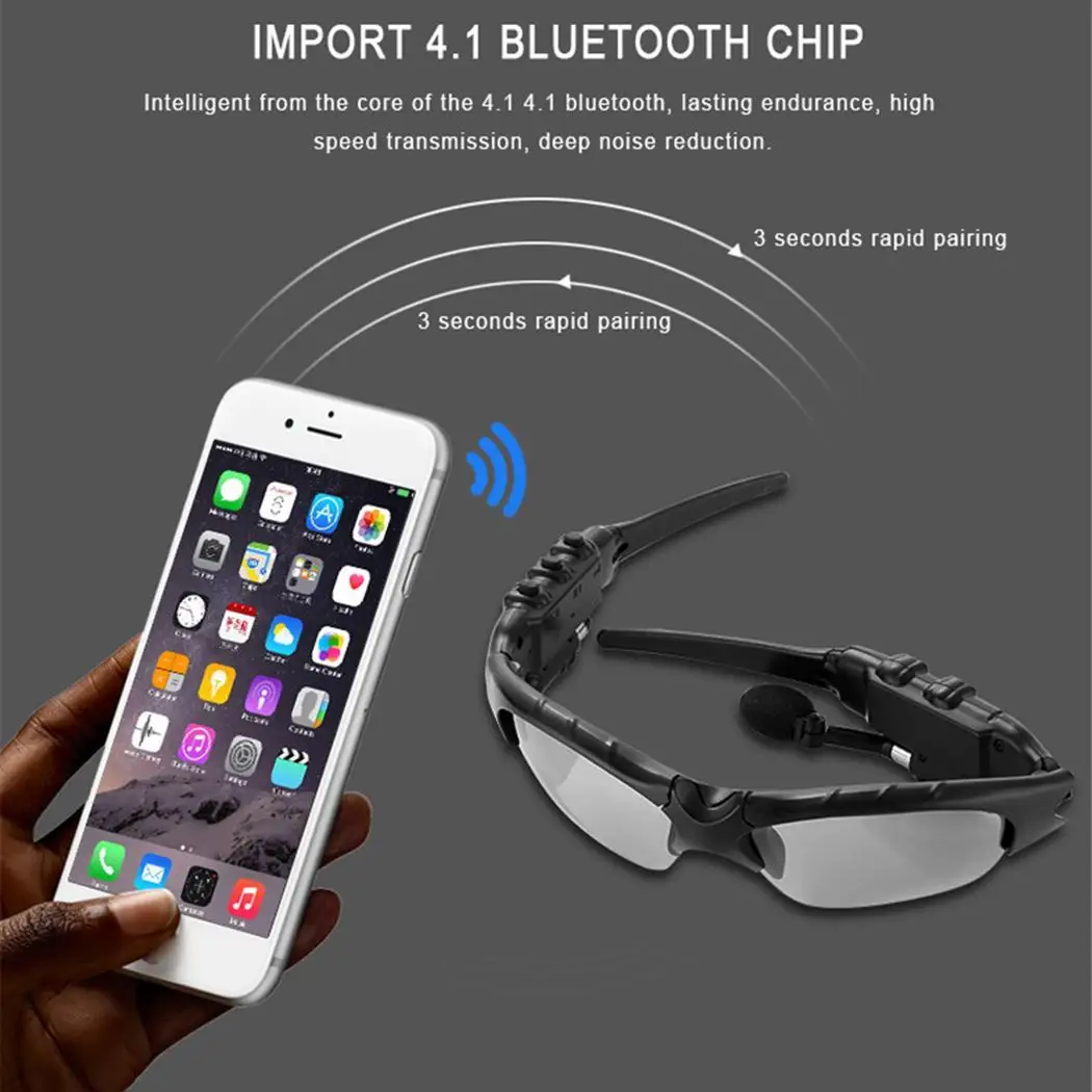 Солнцезащитные очки для верховой езды Bluetooth наушники умные уличные Спортивные