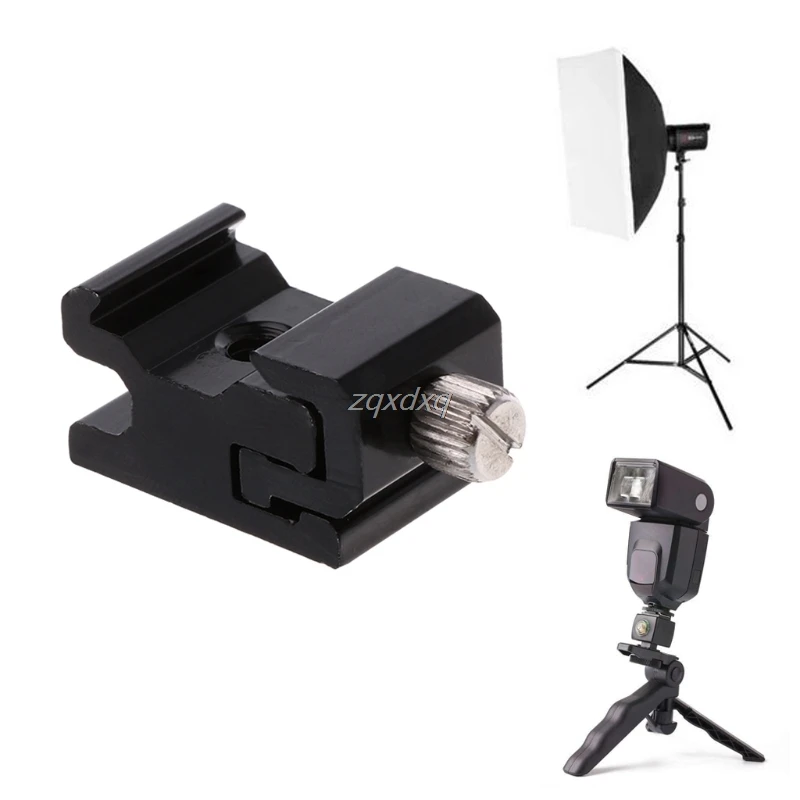 

OOTDTY Hot Shoe Flash Bracket Stand Mount Adapter Trigger Holder Camera Accessories New Nov01 Drop ship