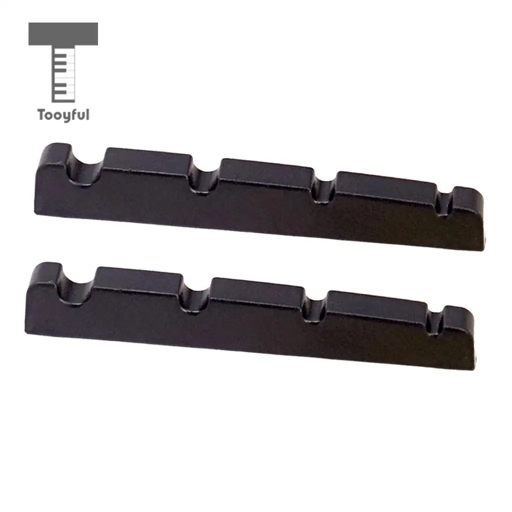 2 Pieces Slotted Nut for 4 String Electric Bass Replacements
