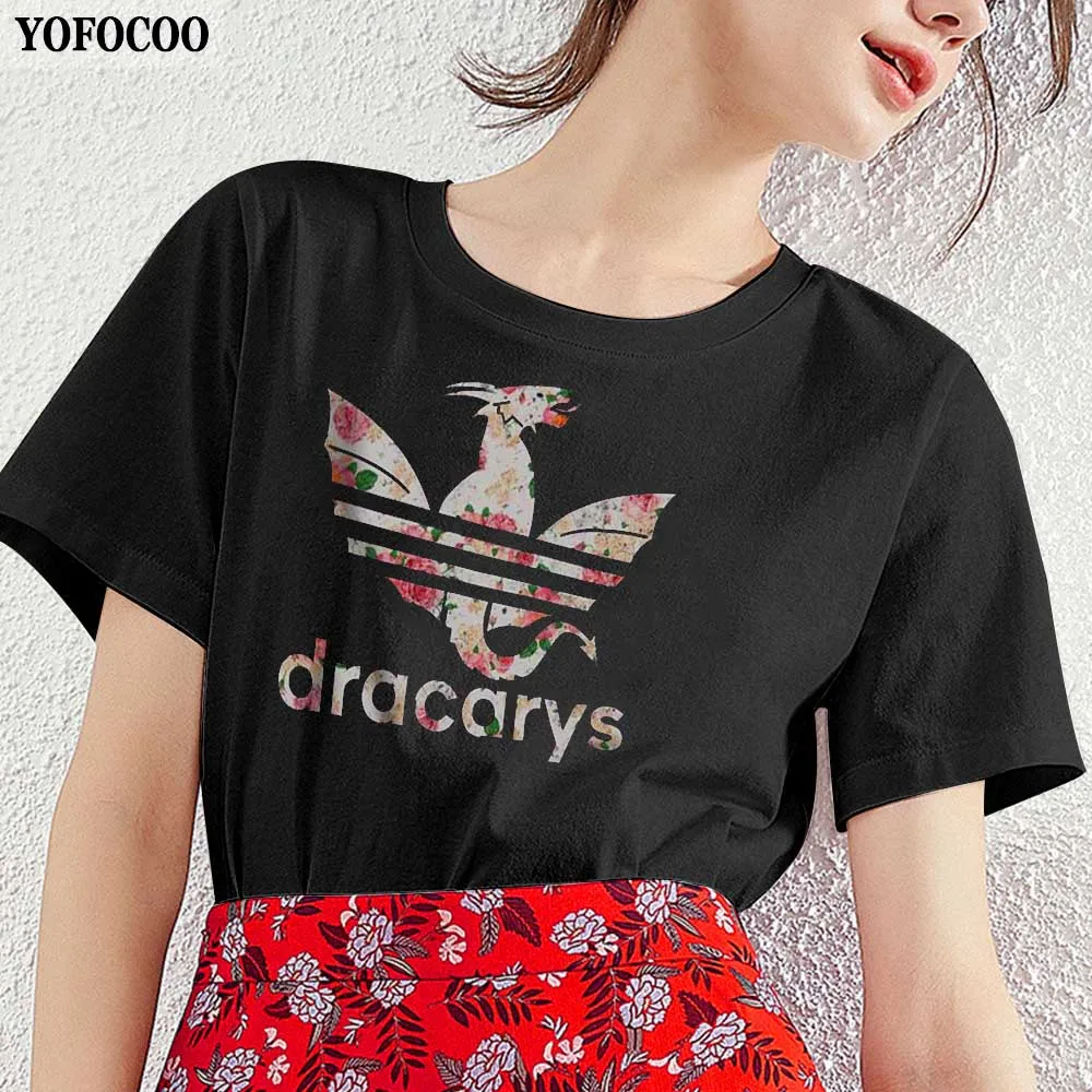 

YOFOCOO Game of Thrones Women T-Shirt Print Not Today Casual Summer Top Tees For Women Fashion T-shirt Casual T-shirt