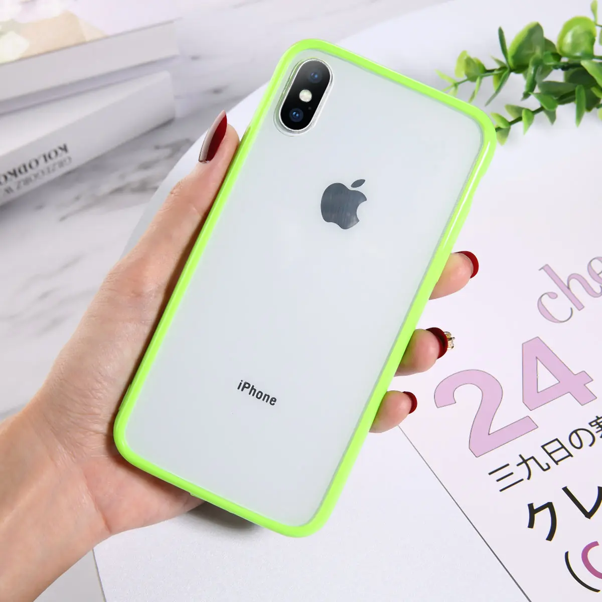 Lovebay прозрачный противоударный чехол для телефона для iPhone 11 Pro Max X XR Xs Max Мягкий ТПУ Простой Прозрачный чехол для iPhone 6 6s 7 8 Plus - Цвет: AC7661G