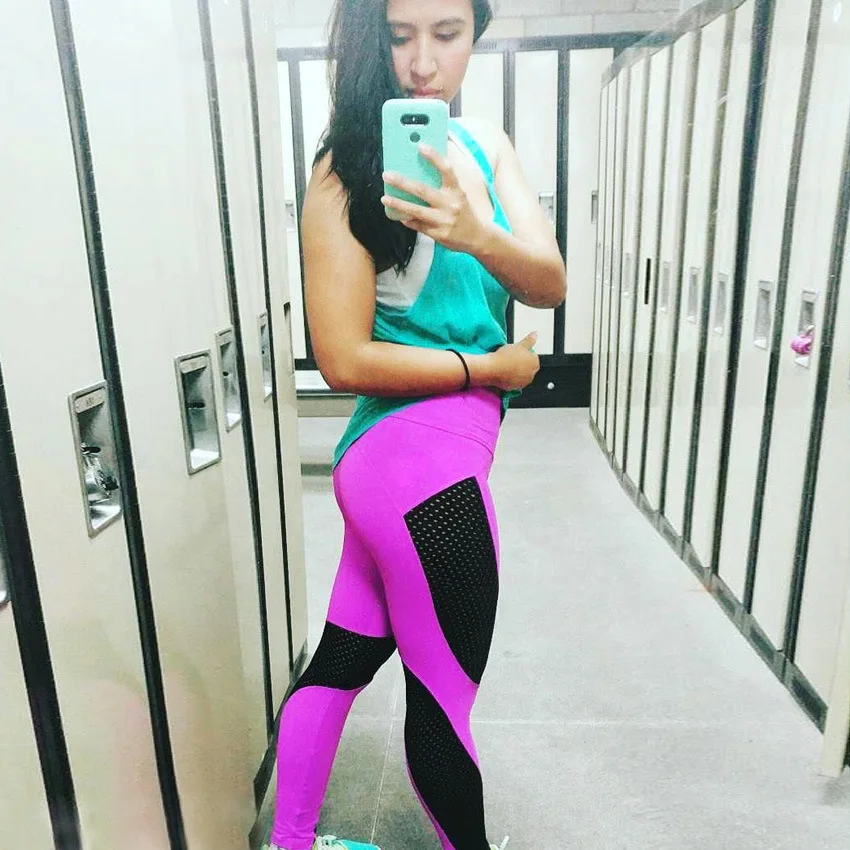 High Quality 3 Color Summer Legging Objects legins Stitching Sexy Women Bodybuilding Hip Cycling Movement Tights Pants
