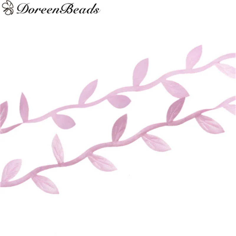 DoreenBeads DIY ткань лист лента-гирлянда отделка светло-розовый для свадьбы День рождения украшения дома около 10 м 1 шт