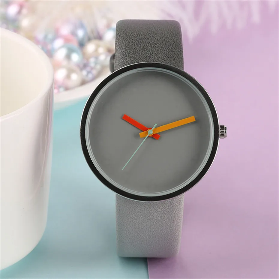 Fashion Genuine Leather Women Quartz Watch Simple Ladies Dress Watches Girls Wristwatches Creative Clock Gift Relojes Mujer      (31)