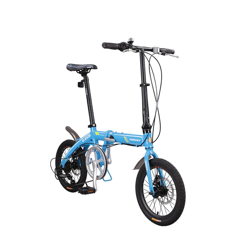 Best Man and Woman Bilateral Folding Pedals Front and Rear Mechanical Disc Brake Ultra-light Portable Small Aluminum Alloy Bike 5