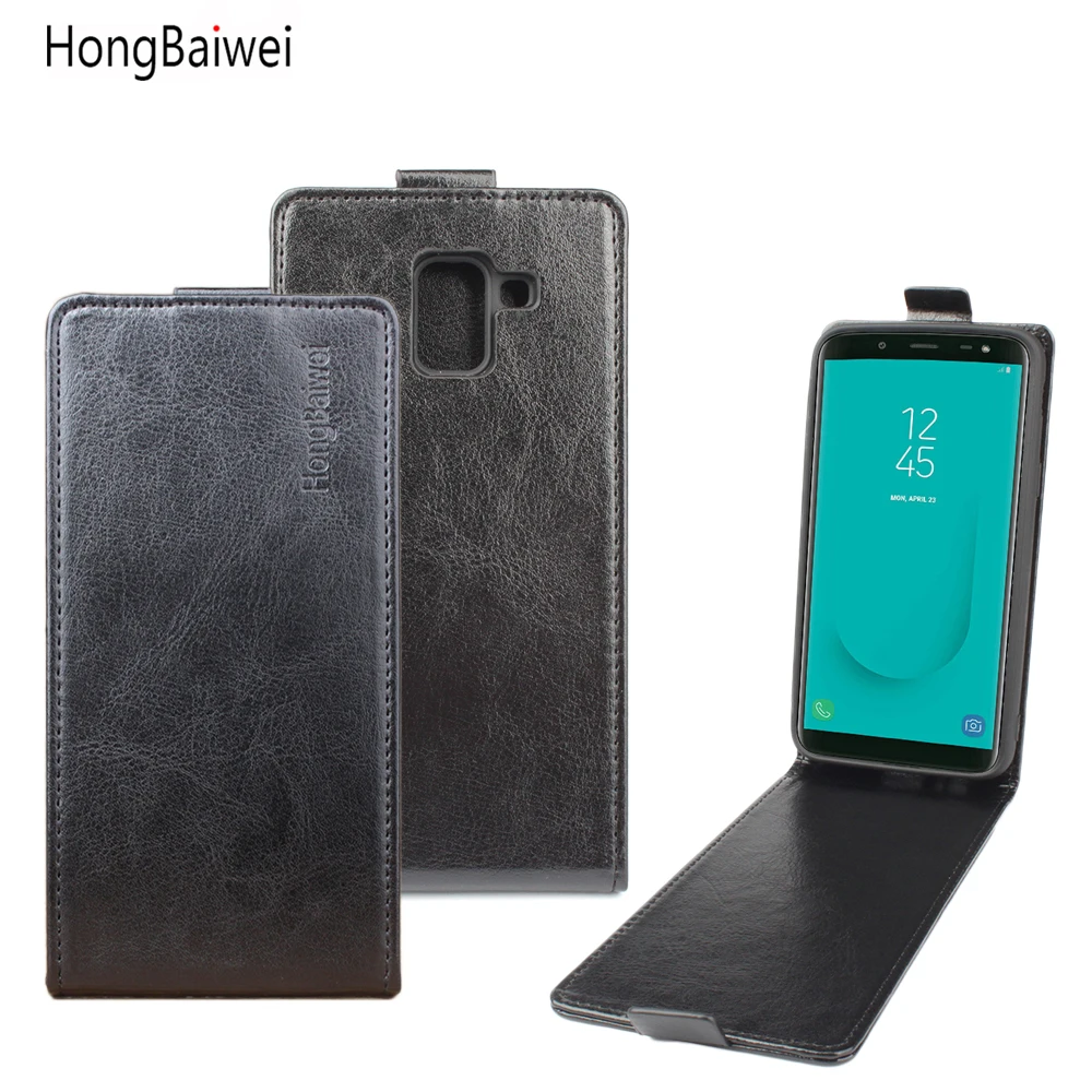 

HongBaiwei for Samsung J6 2018 Case Luxury Flip Case Cover for Samsung Galaxy J6 2018 Leather Case Magnetic Protective Shell