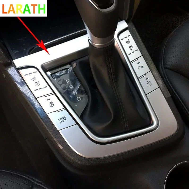 

For Hyundai Elantra Avante 2016 2017 6th Chrome Car Interior Center Control Consoles Gear Box Cover Trim Protectors Molding