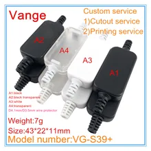 10 шт./лот литья под давлением оболочки IP54 ABS пластик проект чехол с ПВХ защитная крышка 43*22*11 мм для провода разъем