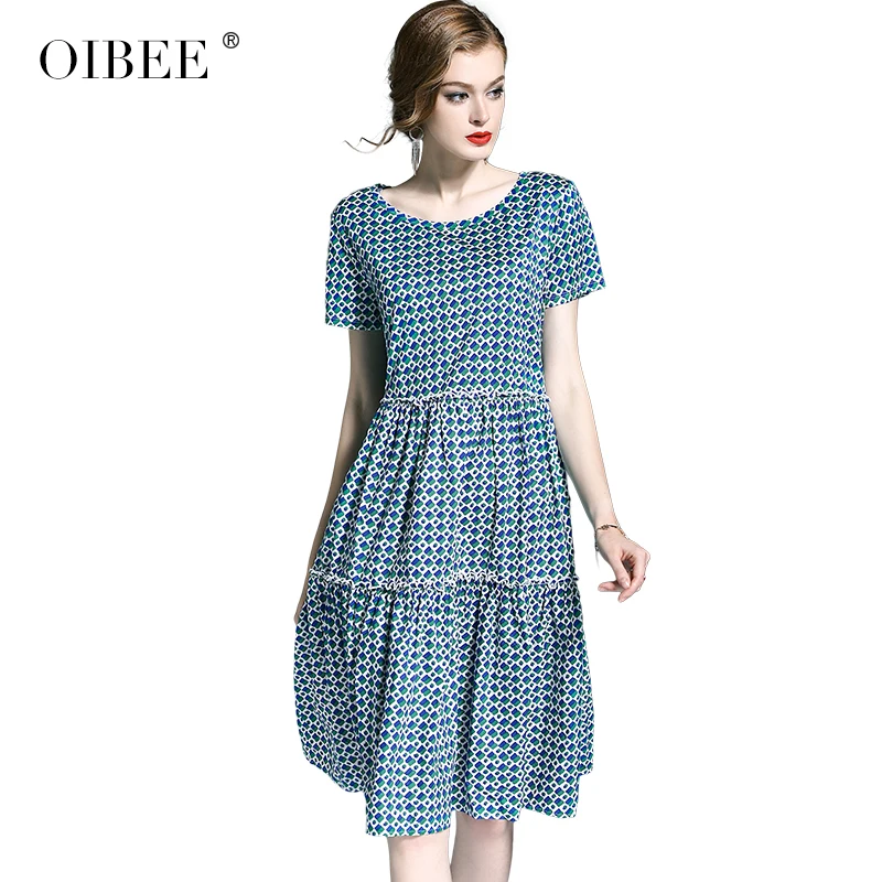OIBEE قصيرة الأكمام س الرقبة ألف خط الصيف حزب النساء مثير اللباس Vestidos