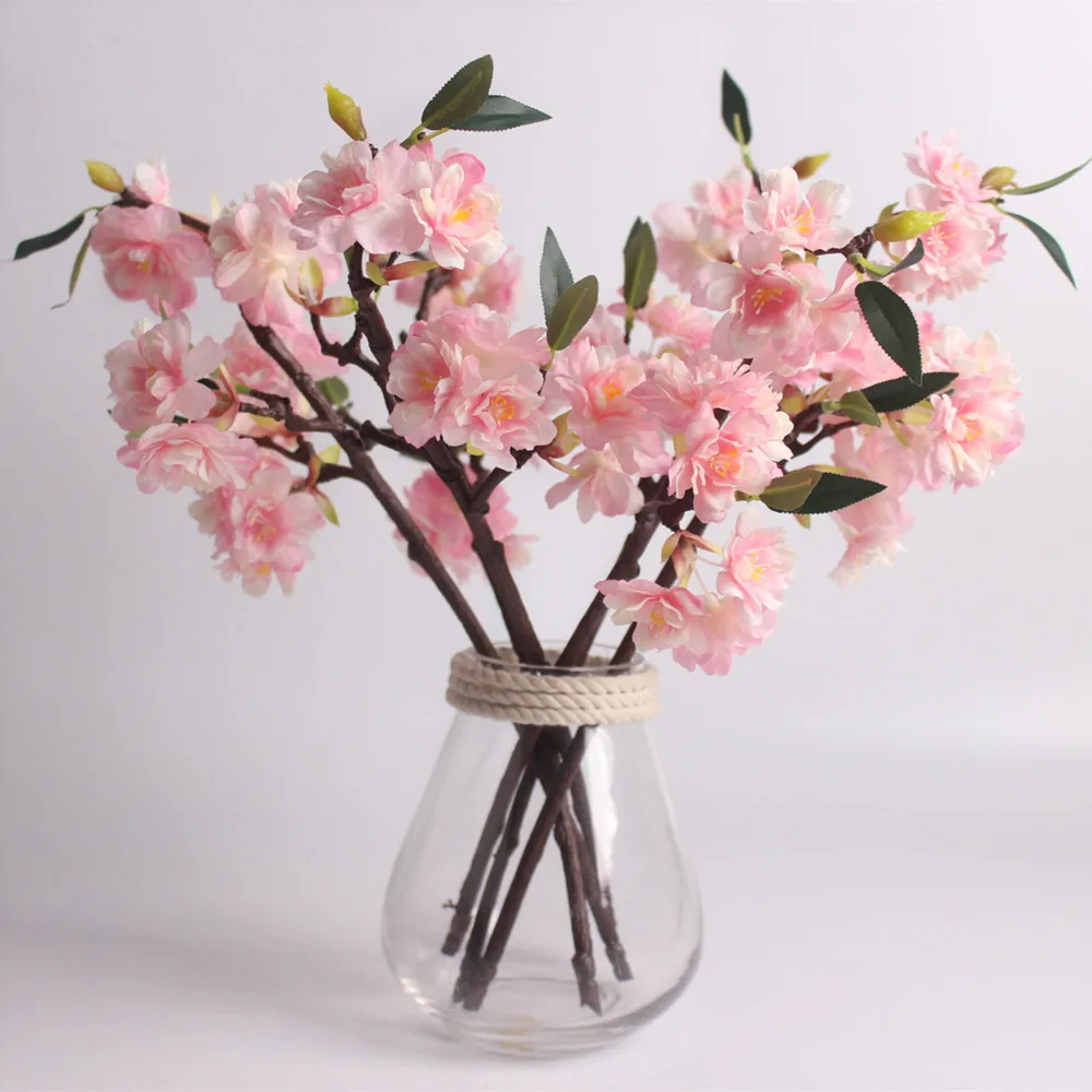 Artificial Silk Flower Mini Cherry Blossom Sakura For Wedding Party Table Decor Acessorise Flores (1)