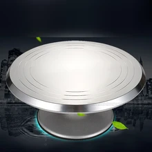 Y209 AluminumAlloy вращающаяся подставка для украшения торта Противоскользящий торт Поворотная стойка TableScale дизайн и высокая скорость вращения подшипника CakeTools